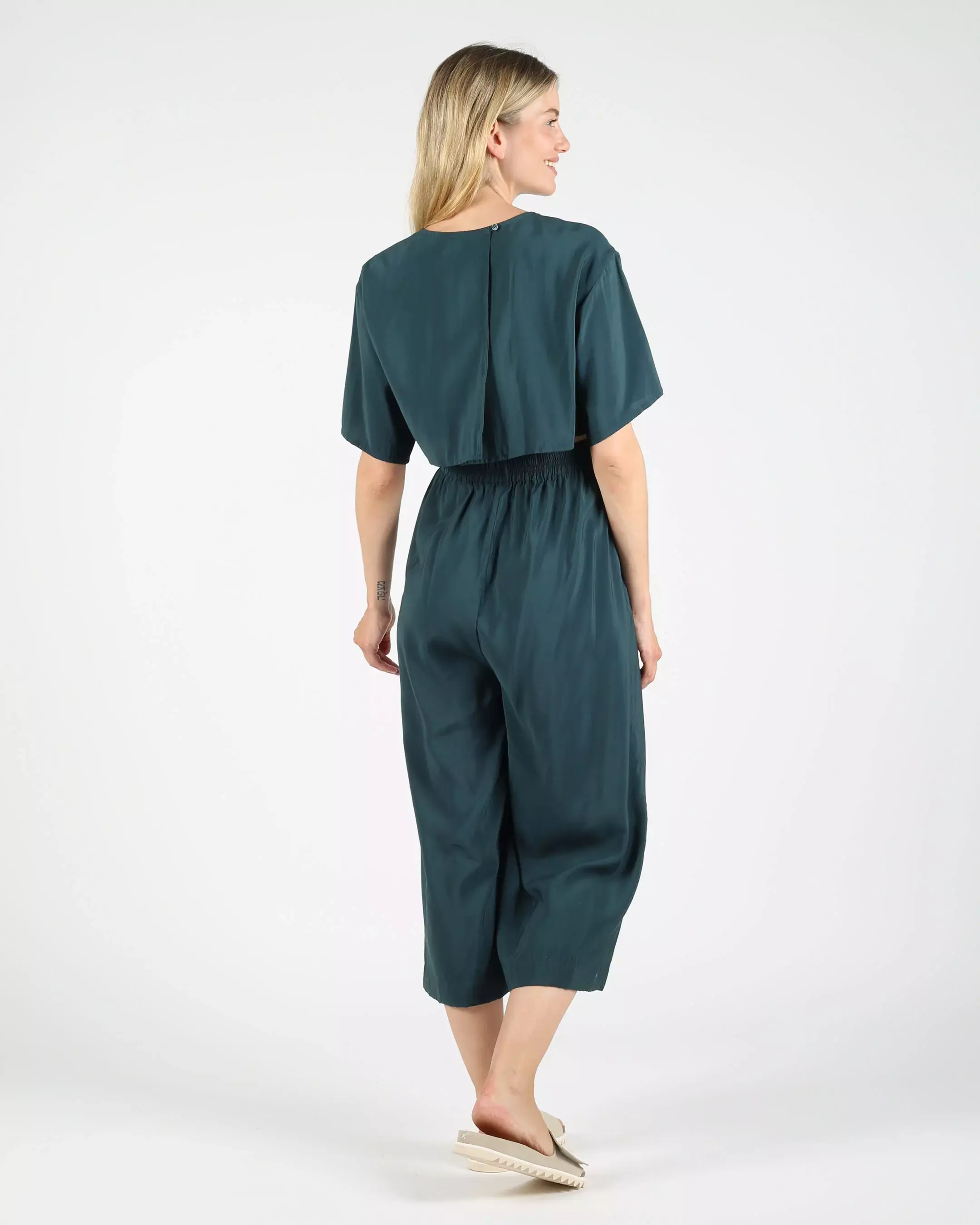Wemoto Amalia Dark Green Jumpsuit Damen Einteiler grün